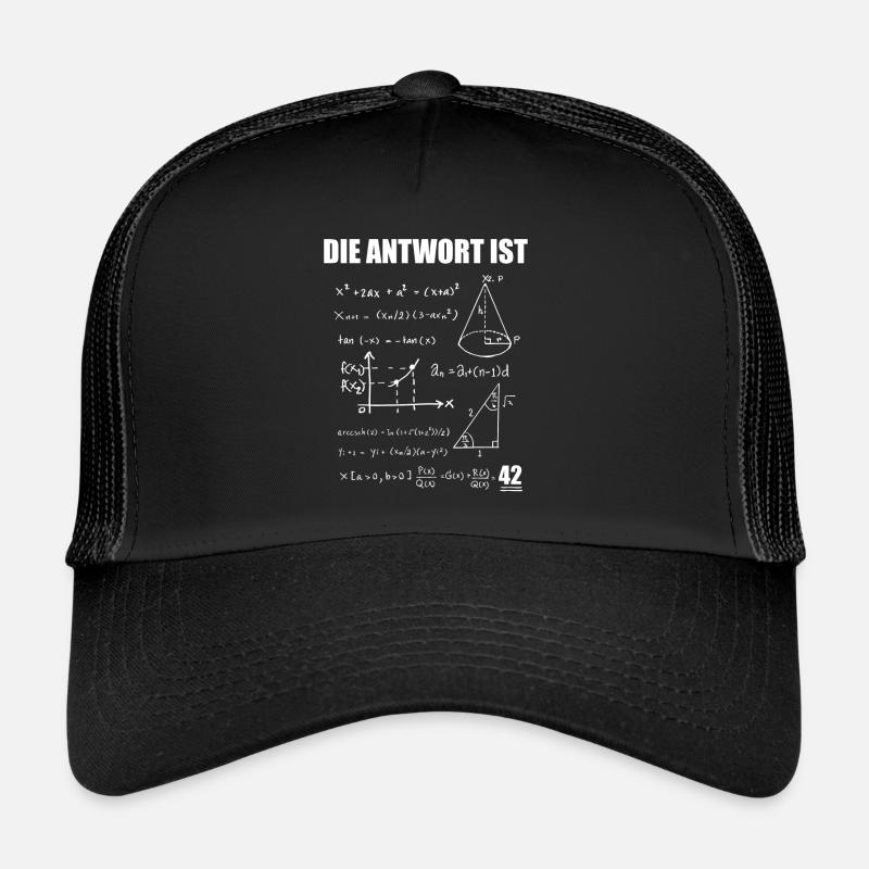The Answer is 42 Antwort ist 42 Mathe Geschenk Trucker Cap