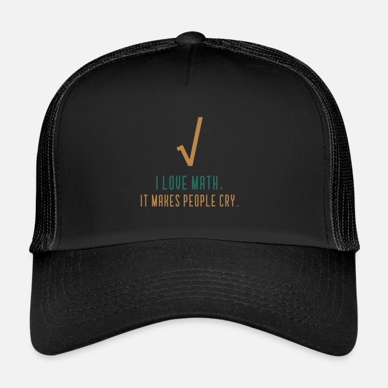 J'aime les maths - Citation drôle de maths Casquette trucker 
