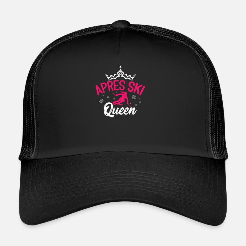 Apres ski queen ski skiing gift Trucker Cap
