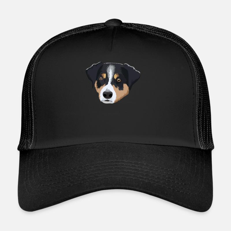 appenzeller sennenhund geschenkidee - Trucker Cap - Schwarz/Schwarz