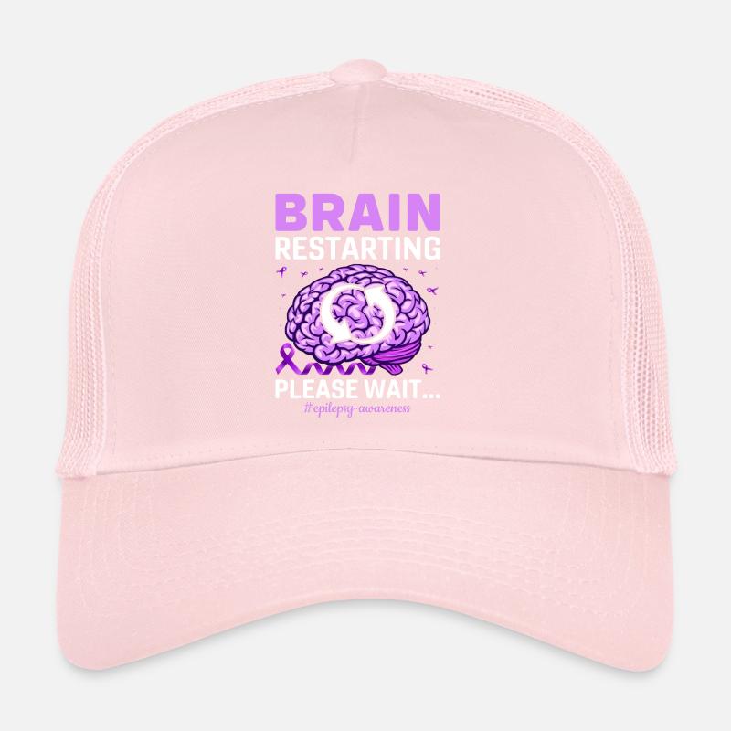 Brain Restarting Please Wait Epilepsy Awareness Trucker Cap