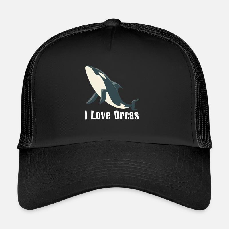 I love orcas killer whale whale killer whale gift Trucker Cap