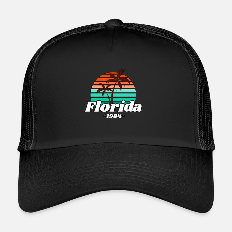 Palmiers Floride 1984 Casquette trucker 