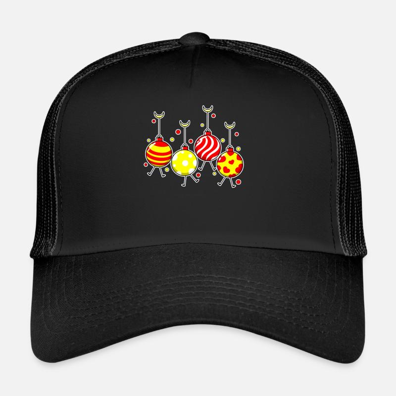 Hässliche Weihnachtspullover Lichter Weihnachten - Trucker Cap - Schwarz/Schwarz