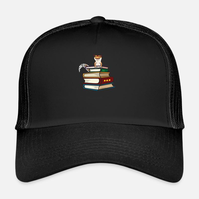 Leopard Gecko - Trucker Cap - black/black