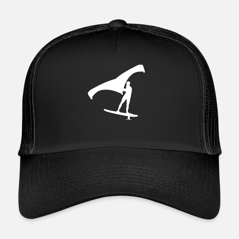 Wing Foils - Trucker Cap - black/black