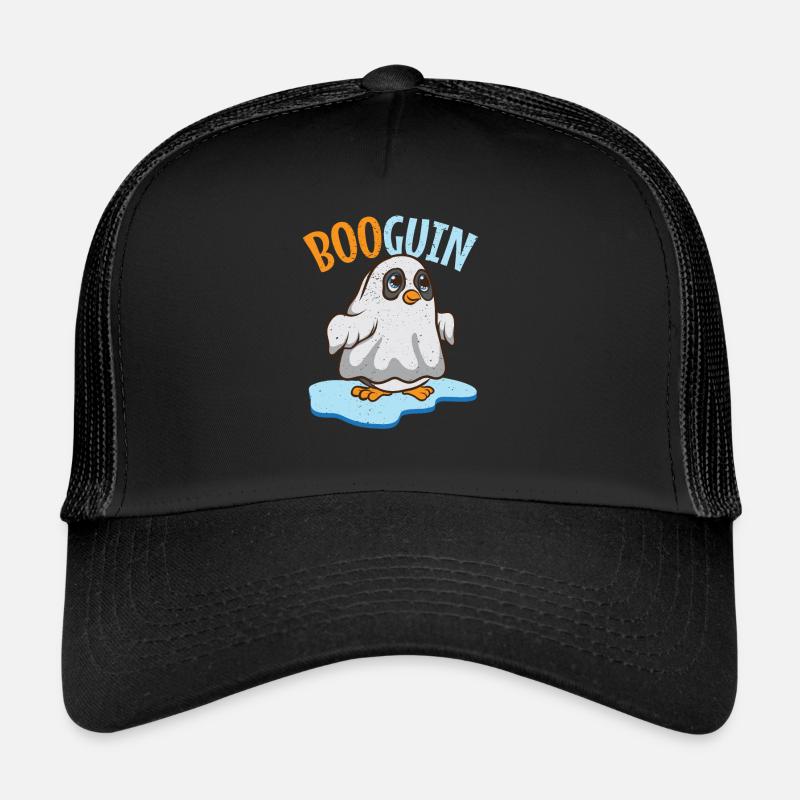 Halloween booguin pingouin dans un fantôme comme cadeau Casquette trucker 
