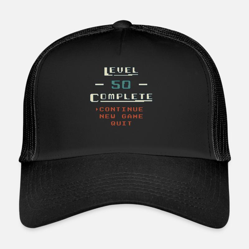 Level Complete continue Game Geschenkidee Trucker Cap