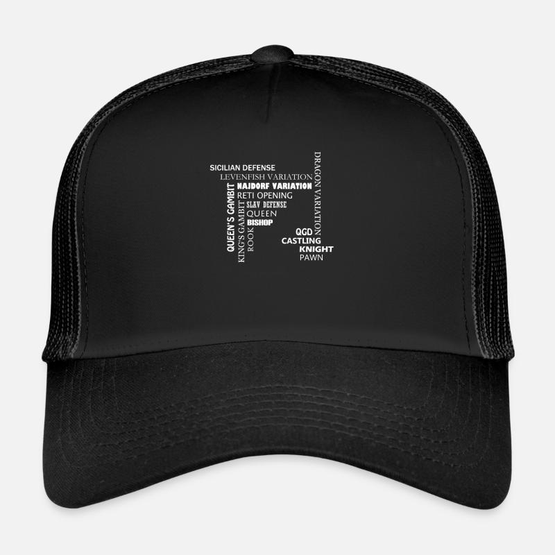 Schach Begriffe Schachzüge Schachspieler Geschenk Trucker Cap