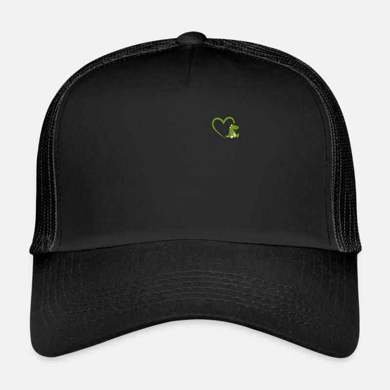 Dinosaurier Herz Dino Mittelfinger Geschenk Trucker Cap