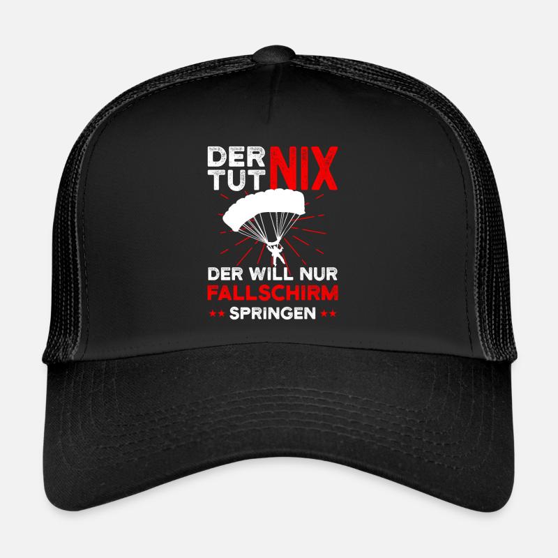 Fallschirmspringer Spruch Fallschirmsprung Trucker Cap