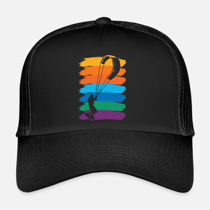 kite kitesurfer kitesurf kite kitesurf - Casquette trucker  - noir/noir