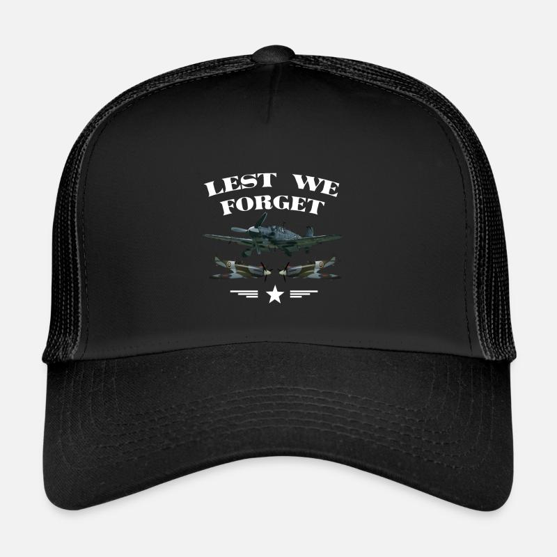 Lire We Forget Spitfire British Legion Veteran Casquette trucker 
