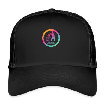 Gegen Nazis - FCK NZS - Gegen Rechts - AFD - Trucker Cap - Schwarz/Schwarz - Vorne