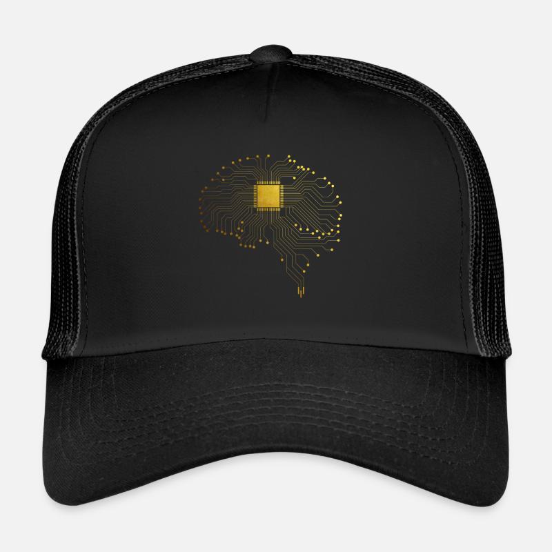 CPU Gehirn Computer Nerd Geek Informatiker Trucker Cap