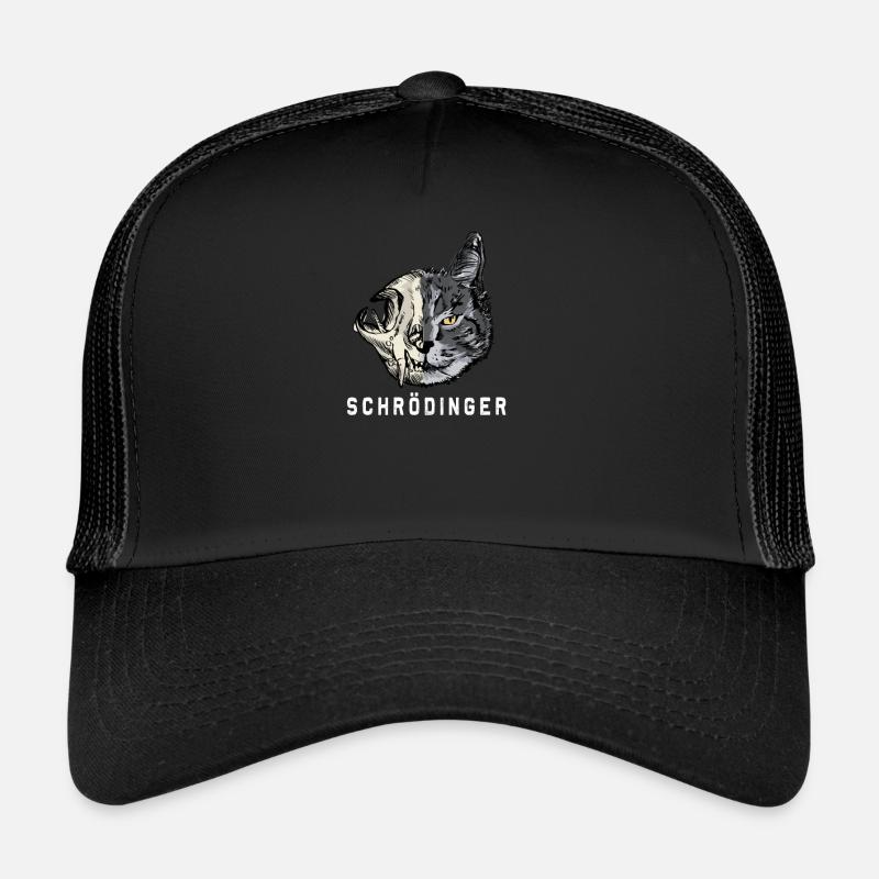 Schrödinger's Cat Physics Schrödinger's Cat Geeks - Trucker Cap - black/black