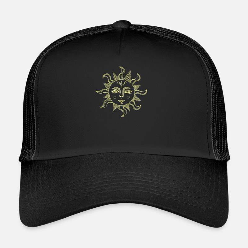 Sonne - Trucker Cap - Schwarz/Schwarz