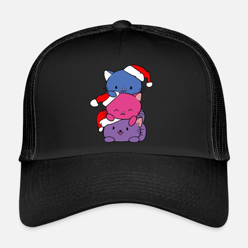 Tee-shirt chats rigolos chat mignon noël Casquette trucker 