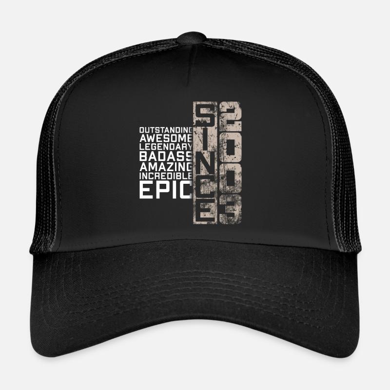 Legendary Epic Since 2003 Limited Edition 19 Jahre - Trucker Cap - Schwarz/Schwarz