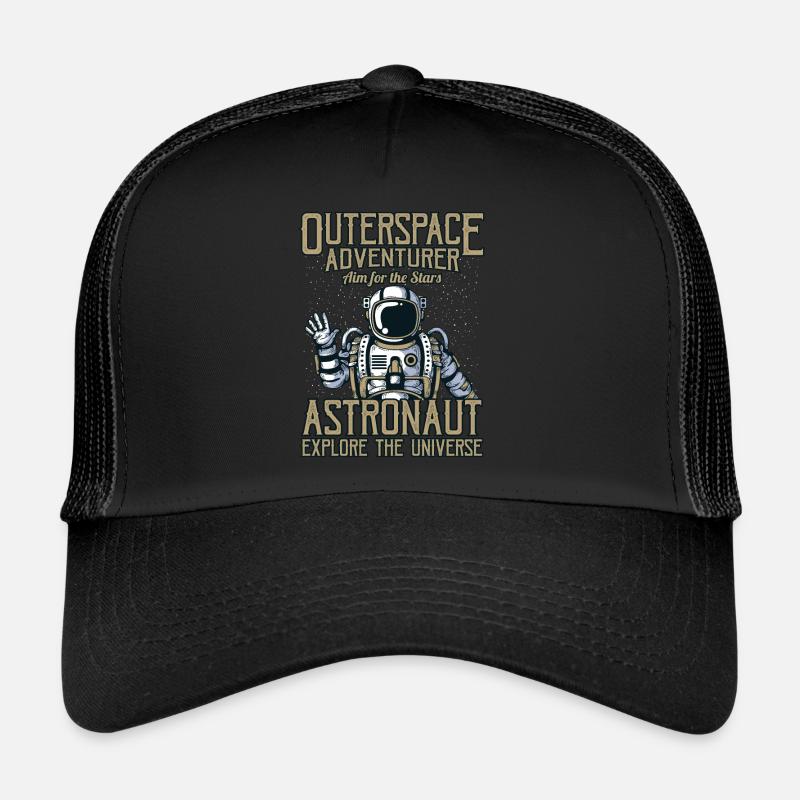 Astronaut Party - astronauts - Trucker Cap - black/black