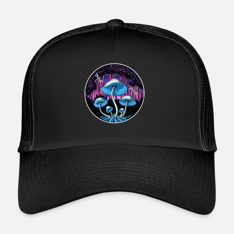 Magic Mushroom Fantasy Trip Trucker Cap
