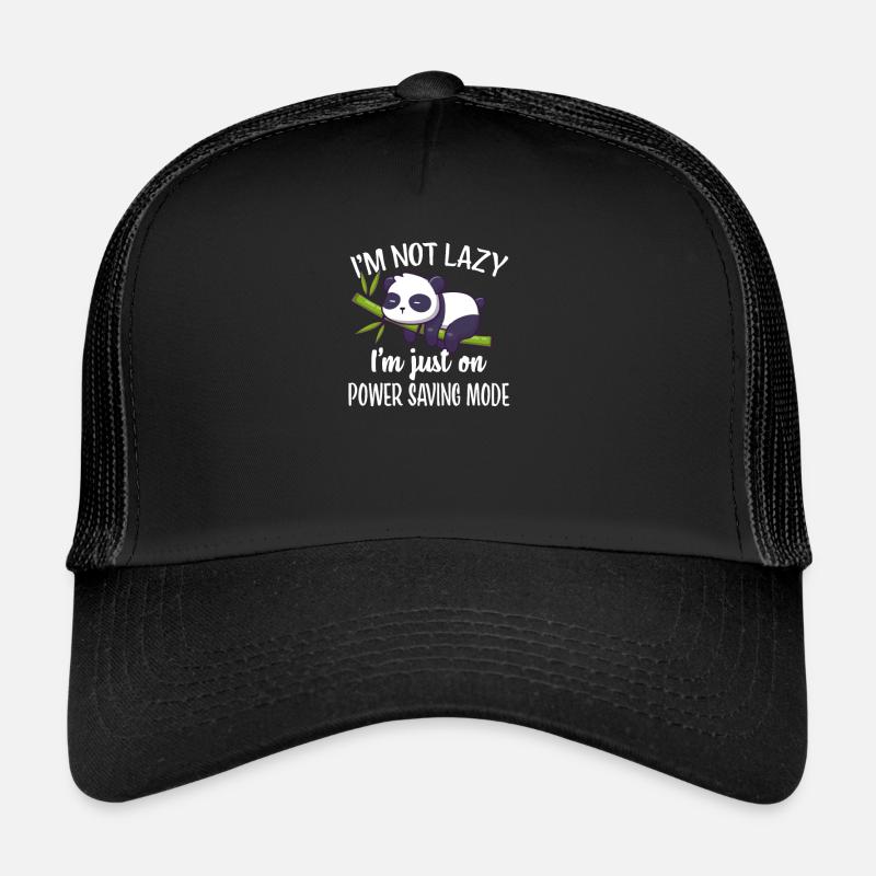 Panda - Casquette trucker  - noir/noir