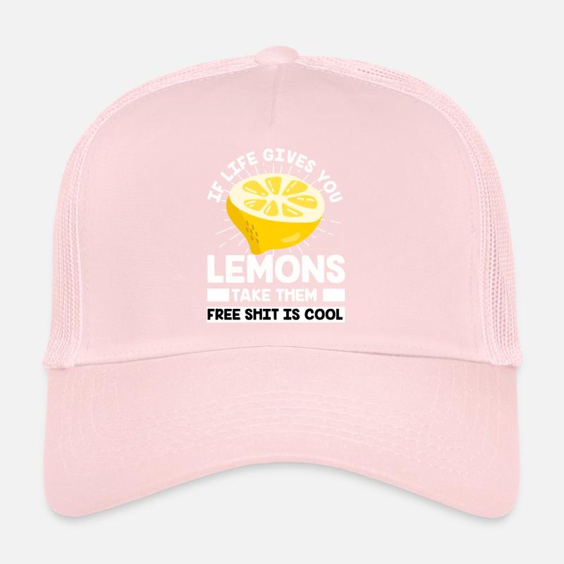 Lemon Fruit Lemonade Alcohol Lemon Juice Sour Trucker Cap