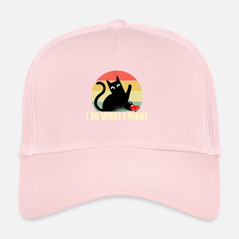 Cat saying kitten cat cynical gift Trucker Cap