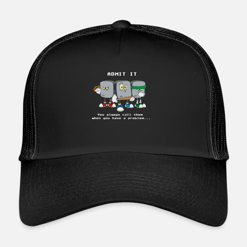 Informatiker Programmierer Strg Alt Entf Computer Trucker Cap