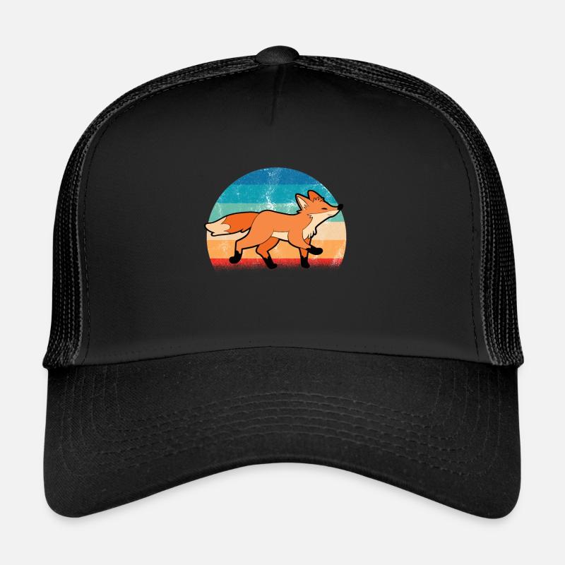 Renard - Casquette trucker  - noir/noir