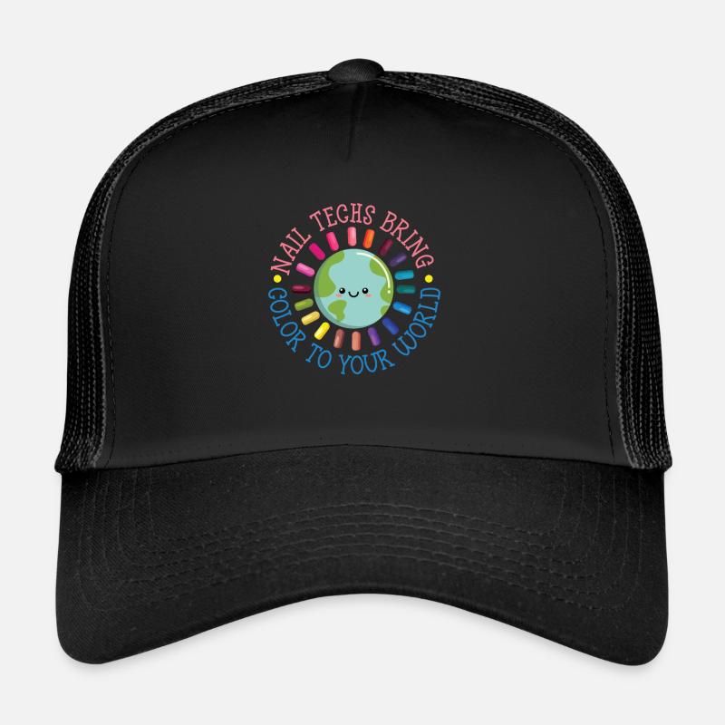 Les techniciens en ongles apportent de la couleur dans votre monde Casquette trucker 