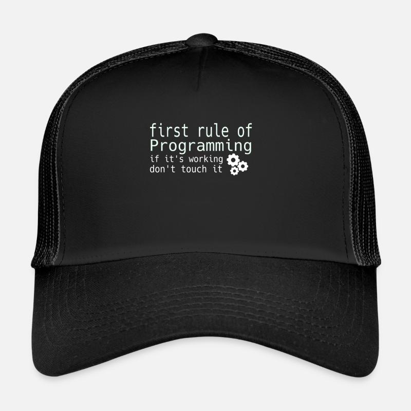 Computer Science Hacker Programmer Binary Pc Computer Trucker Cap