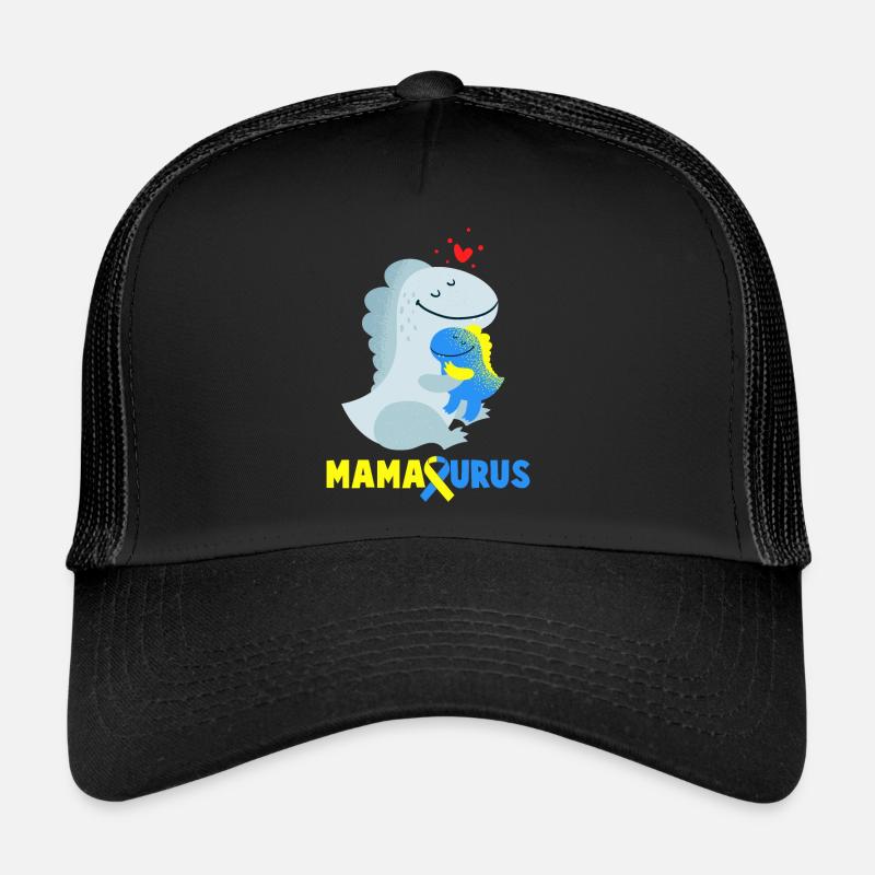Syndrome de Down Mamasaurus Dino cadeau Casquette trucker 