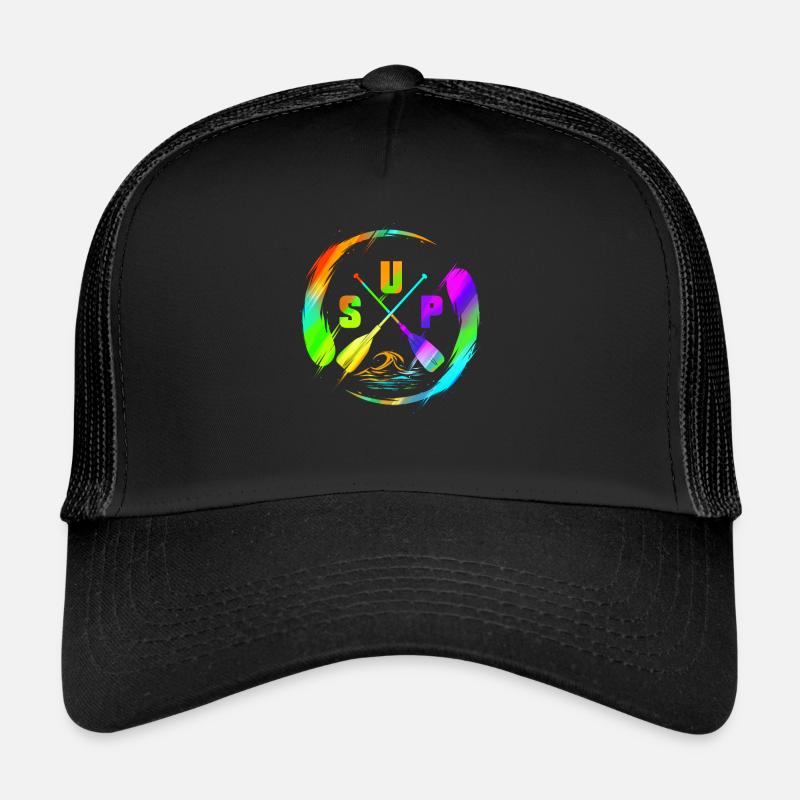 SUP - Stand Up Paddle Design aquatique coloré Casquette trucker 