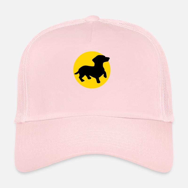 dachshund and moon Trucker Cap
