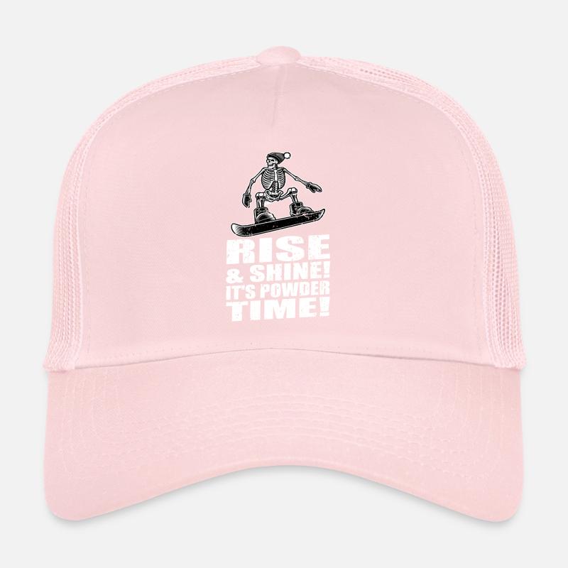 Cadeau squelette de snowboarder Casquette trucker 