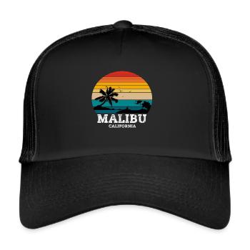 MALIBU CALIFORNIA - Casquette trucker  - noir/noir - Devant