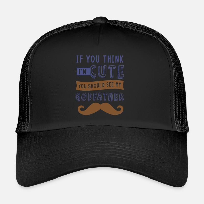 Pate, Pate Onkel, Geburtstag - Trucker Cap - Schwarz/Schwarz