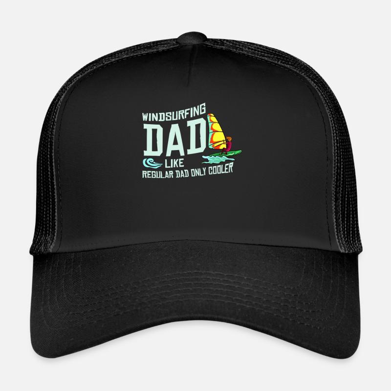 Windsurfen Windsurfer Surfbrett Wind Surfen - Trucker Cap - Schwarz/Schwarz