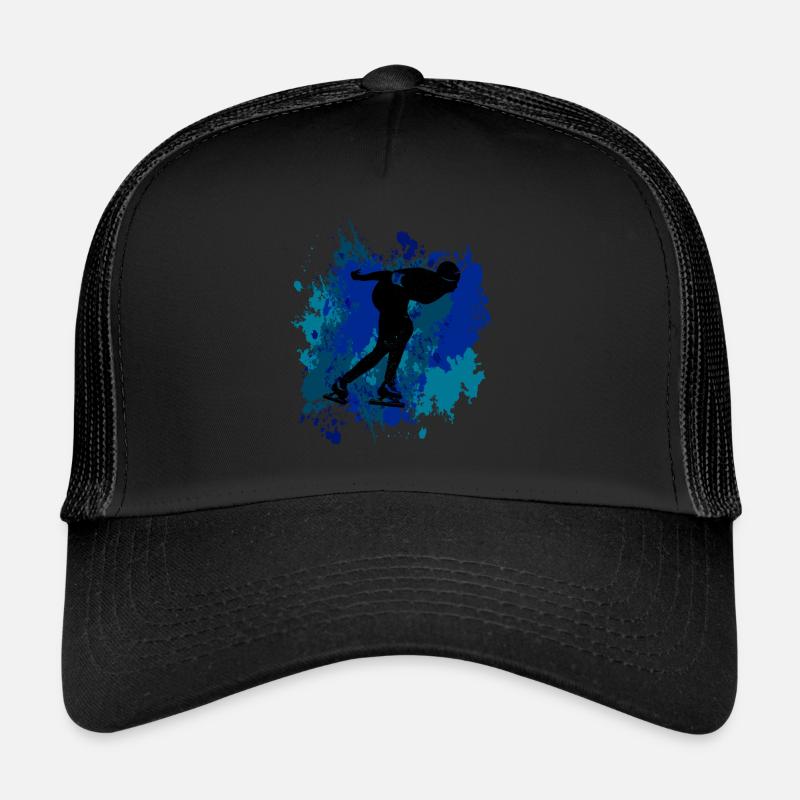 Speed skater design Trucker Cap