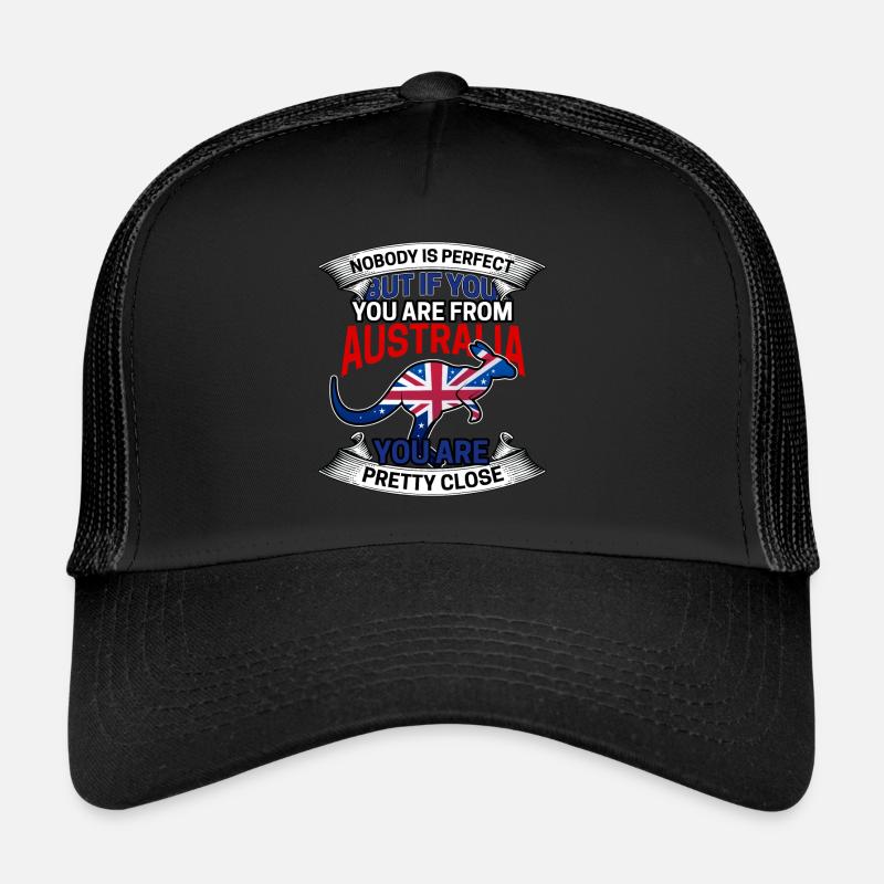 Australie - Casquette trucker  - noir/noir