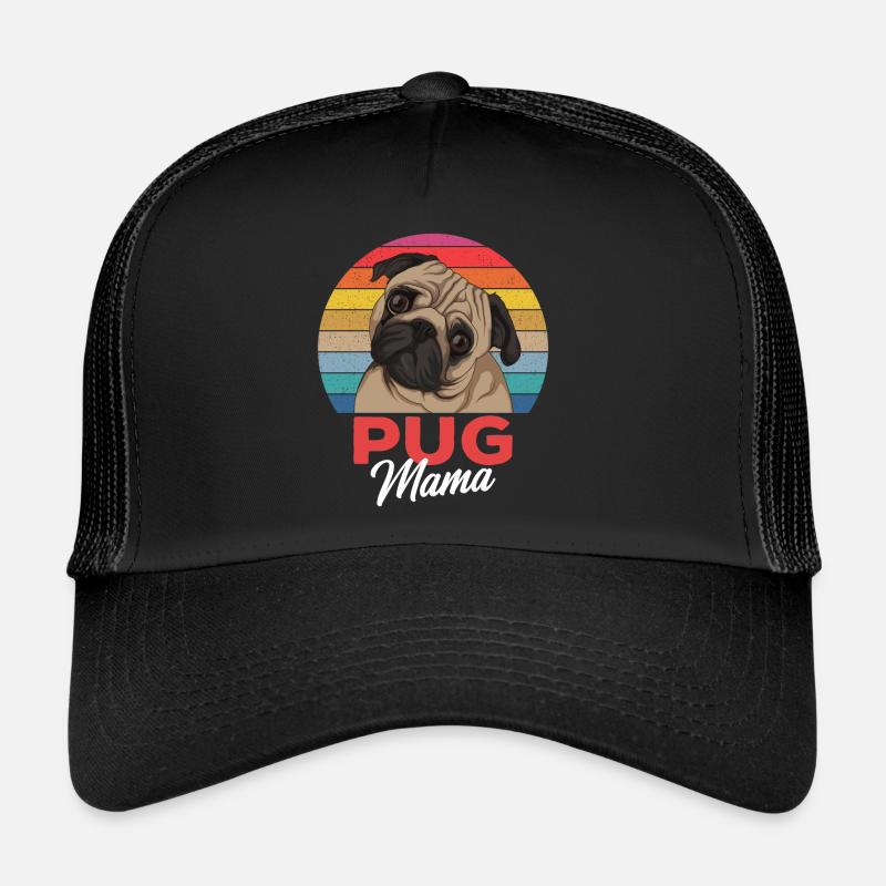 Mops Mama Hundehalterin Geschenkidee Trucker Cap