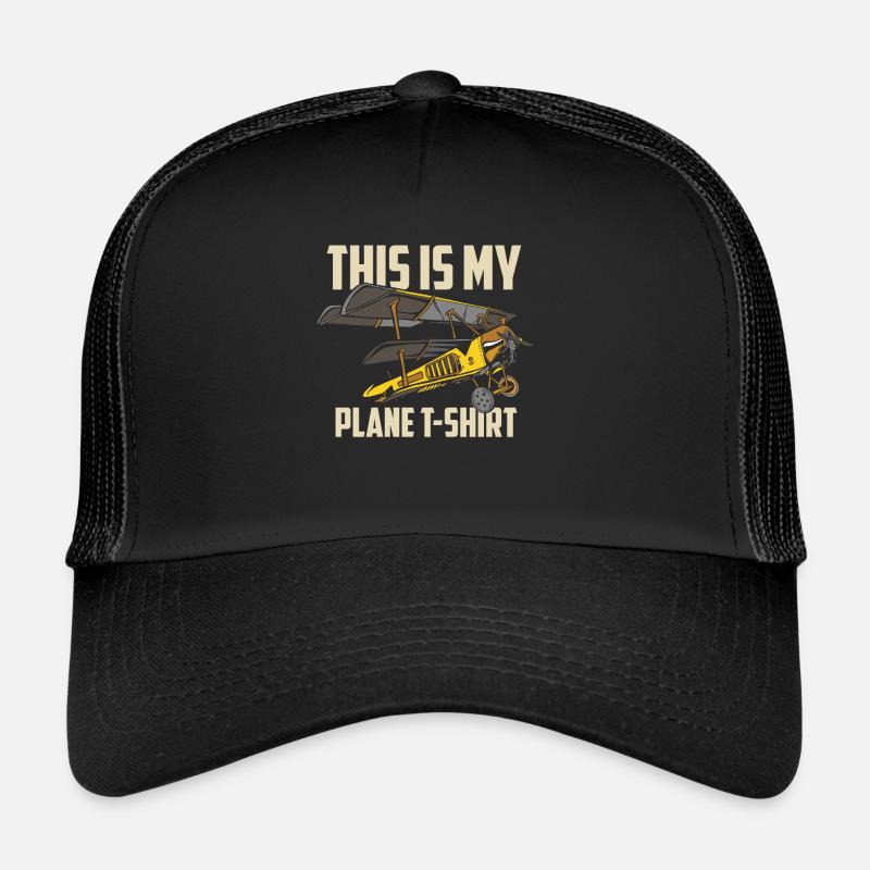 Lustige Piloten Flugzeug Luftfahrt Geschenke Trucker Cap