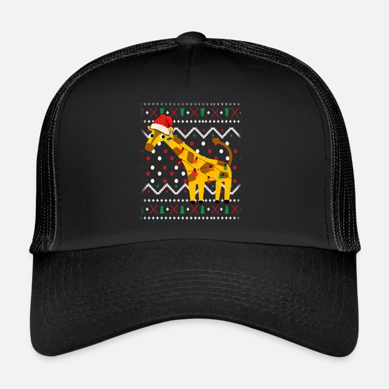 Girafe Ugly Christmas Casquette trucker 