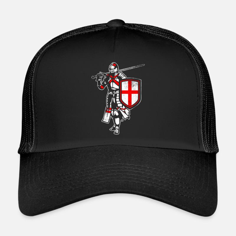 Englischer Ritter - Trucker Cap - Schwarz/Schwarz