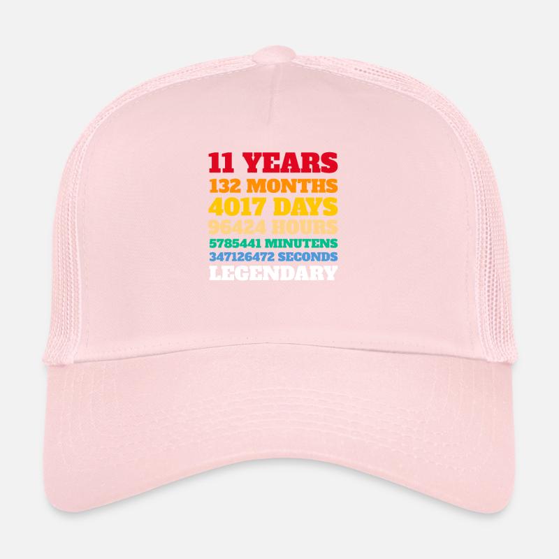 Kids 11th Birthday 11 Years Old Gift Idea Trucker Cap