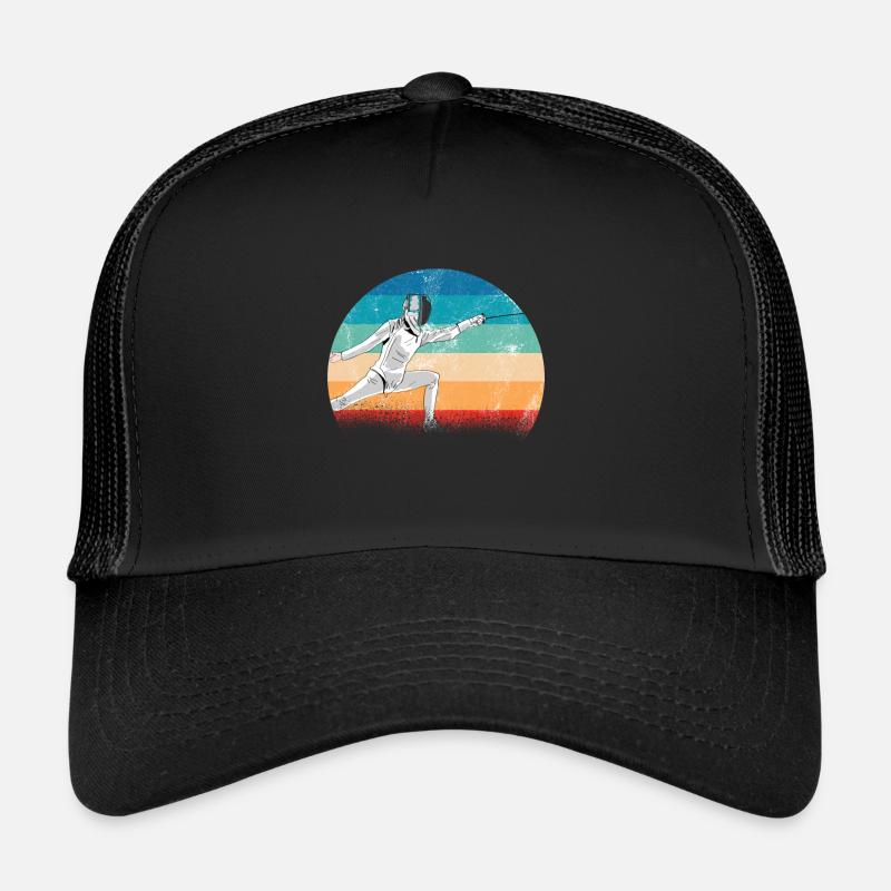Fechten Design Fechtmaske Duell Säbel Sport Kampf Trucker Cap