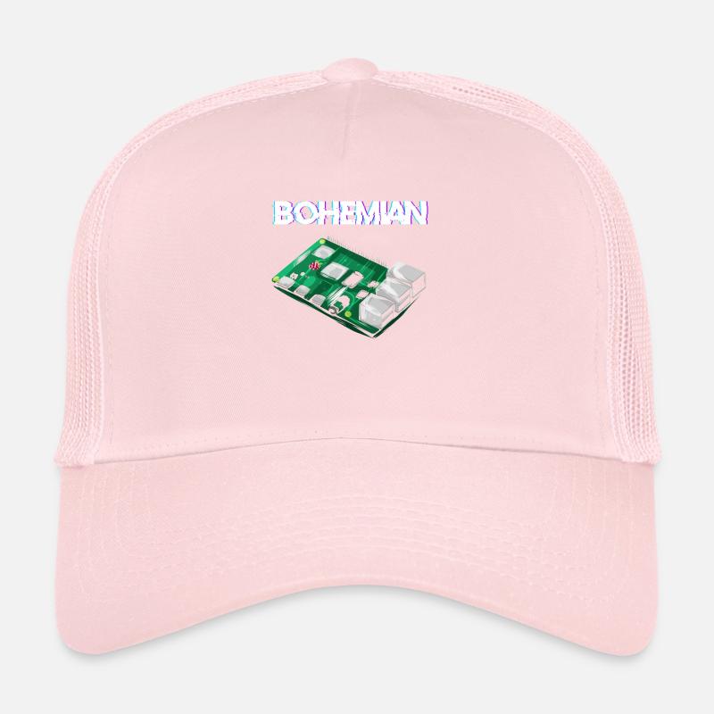 Programmeur informaticien Bohemian Raspberry Pi Casquette trucker 