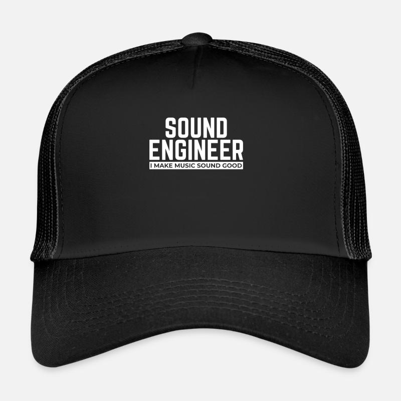 Sound engineering sound technician sound engineer - Trucker Cap - black/black