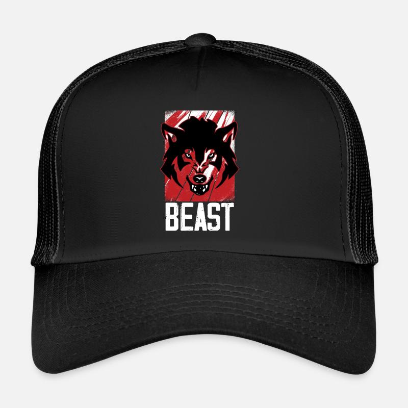 Loup Leitwolf cadeau chiot loups Casquette trucker 